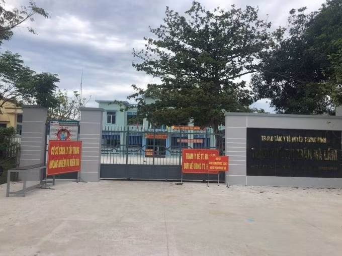 Cơ sở cách ly tập trung tại thị trấn Hà Lam, huyện Thăng Bình, Quảng Nam (Ảnh: Trần Hậu).