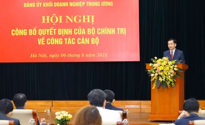 Ông Nguyễn Long Hải phát biểu nhận nhiệm vụ mới