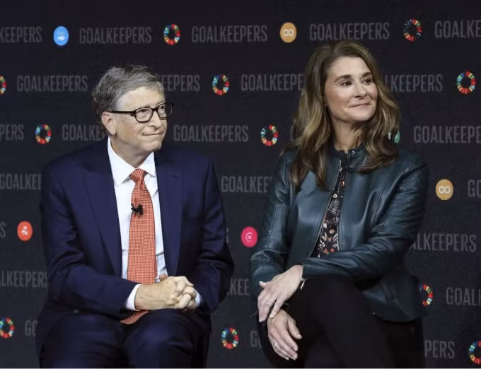 Bill Gates và vợ cũ Melinda French Gates. Ảnh: Bloomberg.