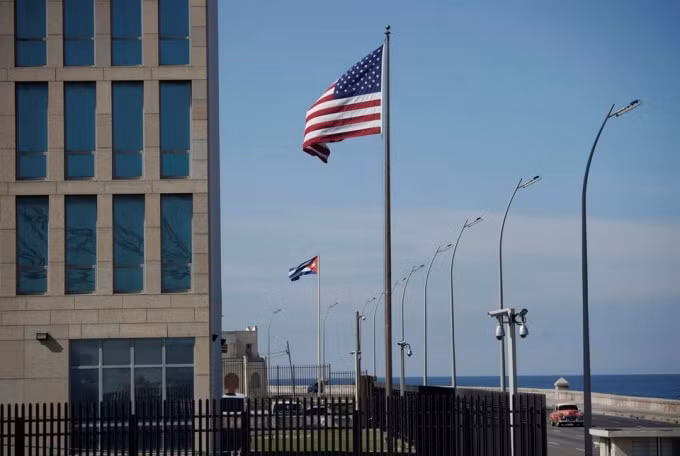 Đại sứ quán Mỹ tại Cuba. Ảnh: Reuters