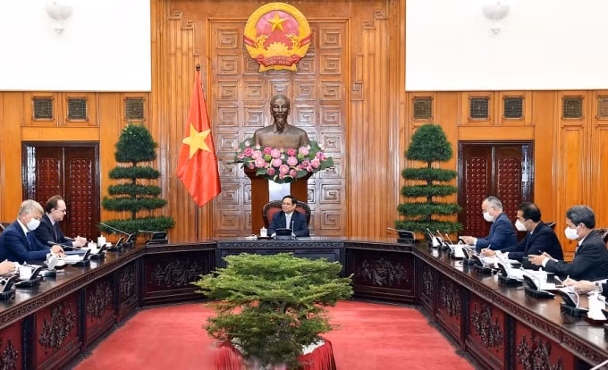 Quang cảnh buổi tiếp.