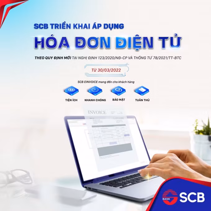 scb chuyen doi ap dung hoa don dien tu theo nghi dinh 123 2020 nd cp hinh 1