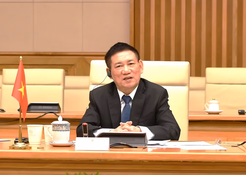 Phó Thủ tướng Hồ Đức Phớc làm việc với Đoàn Ban Cải cách doanh nghiệp của Trung ương Đảng Nhân dân Cách mạng Lào- Ảnh 2.
