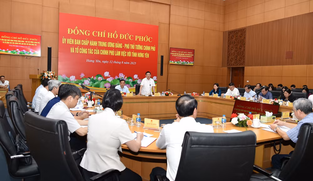 Phó Thủ tướng Hồ Đức Phớc làm việc với tỉnh Hưng Yên- Ảnh 3.