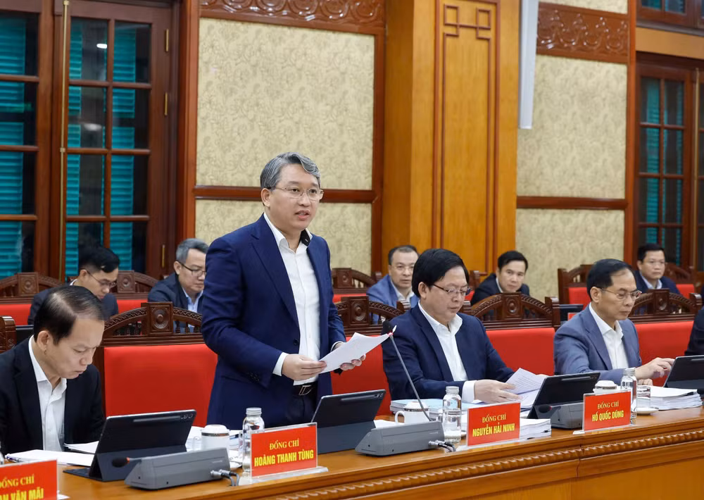 Bộ trưởng Nguyễn Hải Ninh phát biểu tại Phiên họp thứ hai Ban Chỉ đạo Trung ương về hoàn thiện thể chế, pháp luật