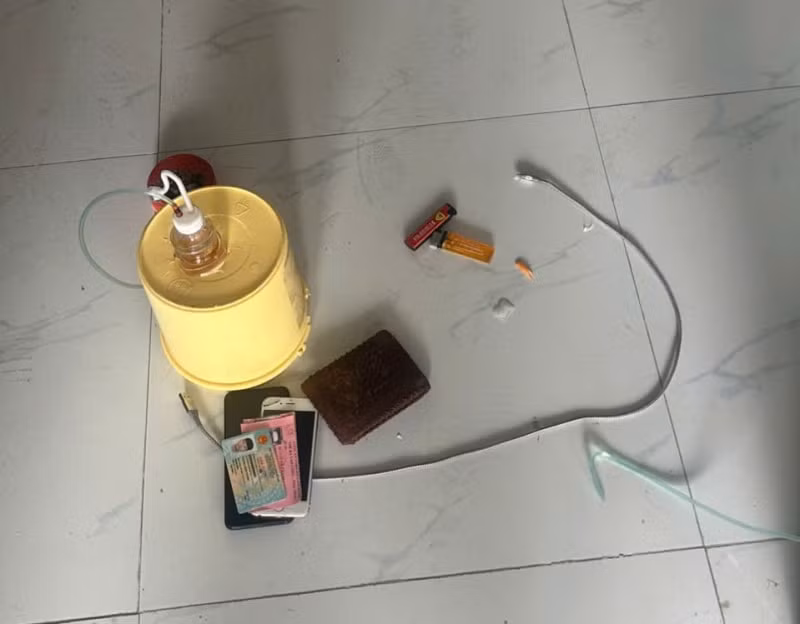 Công cụ sử dụng ma túy đá bị lực lượng Công an thu giữ