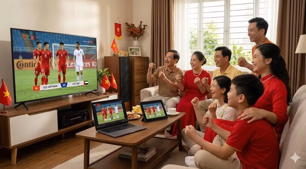 Người hâm mộ có thể xem trực tiếp trận đấu trên VTV5, TV360 và FPT Play với chất lượng ổn định