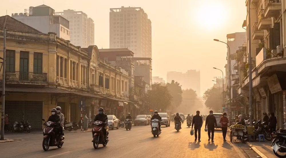 Hà Nội hửng nắng vào trưa 18-1-2026 sau nhiều ngày rét. Hình minh họa