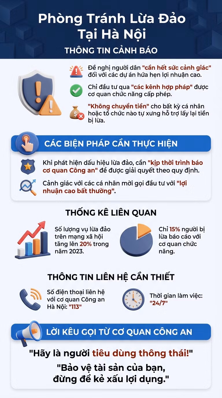 Infographic cảnh báo lừa đảo đầu tư trực tuyến