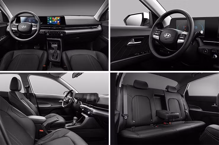 Nội thất Hyundai Accent thiết kế hiện đại, tập trung vào người lái
