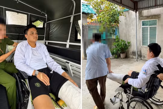 Giành giật thời gian với chấn thương gãy xương đùi, nam sinh Ninh Bình hoàn thành môn Văn kỳ thi tốt nghiệp THPT