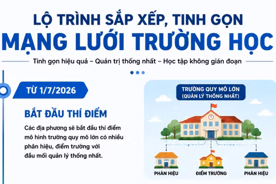 Bộ Giáo dục và Đào tạo yêu cầu tinh gọn 30% trường công: Không sáp nhập cơ học, không để học sinh bỏ học