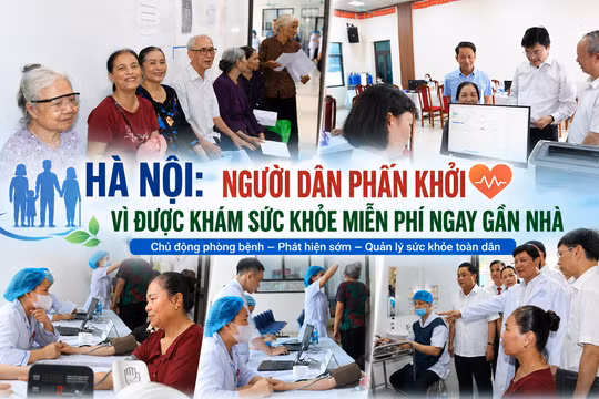 Không còn phải lên tuyến trên, người dân Hà Nội hồ hởi khám sức khỏe miễn phí ngay gần nhà