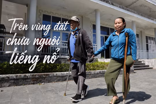 Tiếng nạng gỗ trên vùng đất chưa nguôi tiếng nổ