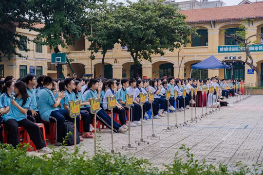 Điểm cầu khai giảng của Hải Phòng đặt tại ngôi trường 106 tuổi