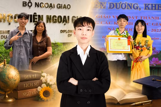 Đang thi hết học phần ở Học viện Ngoại giao, nam sinh bất ngờ trở thành thủ khoa khối C00 toàn quốc