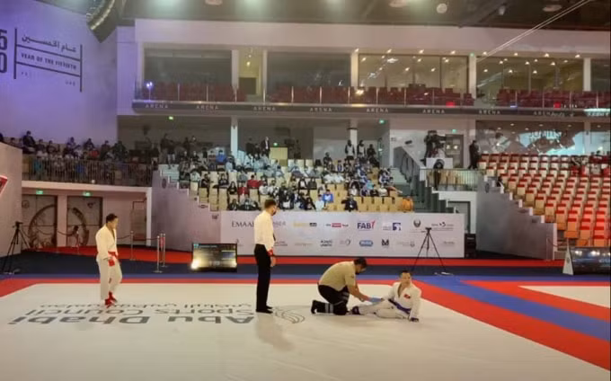 vo si dao hong son dinh chan thuong dau goi nghiem trong o giai vo dich jiu jitsu the gioi hinh 1