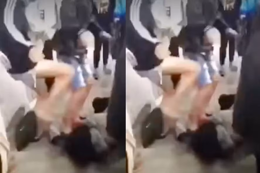 ha tinh nu sinh lop 10 bi danh hoi dong phai nhap vien hinh 1