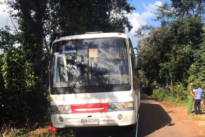 dak lak nam sinh lop 6 tu vong do bi roi tu tren xe dua don xuong duong hinh 1