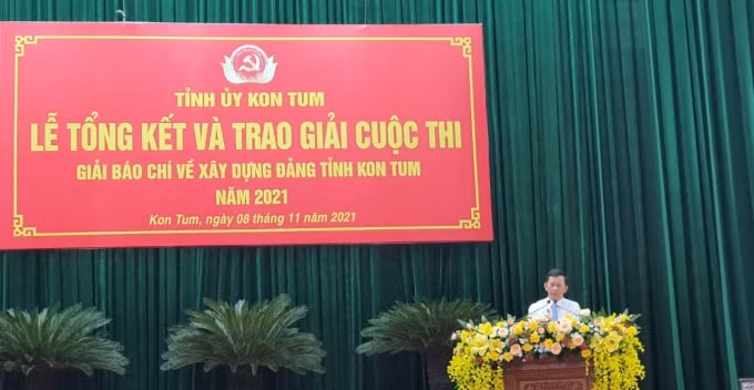 giai bao chi ve xay dung dang tinh kon tum nam 2021 duoc to chuc thanh cong hinh 1