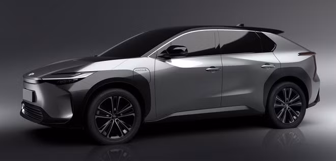 xe dien bz4x cua toyota ra mat ngoai hinh giong lexus rx350 hinh 1
