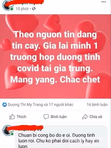 Vì tung tin Gia Lai có ca mắc Covid-19, người phụ nữ bị phạt 5 triệu đồng. Ảnh: TL.