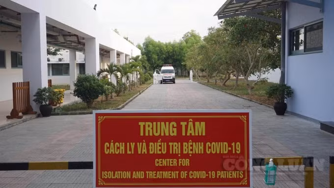 Khu vực cách ly điều trị bệnh nhân nhiễm Covid-19.