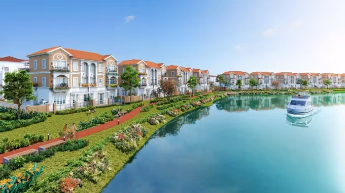 River Park 1 hưởng lợi kép từ hệ thống công viên rộng hơn 24.000 m2, sông xanh chạy dọc phân khu và không gian xanh của toàn dự án.