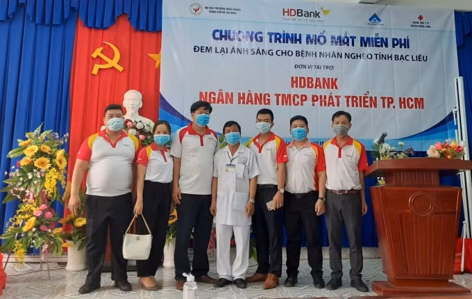 HDBank tiếp tục hành trình “đem lại ánh sáng cho người nghèo bị đục thủy tinh thể” cho gần 200 bệnh nhân tỉnh Bạc Liêu.