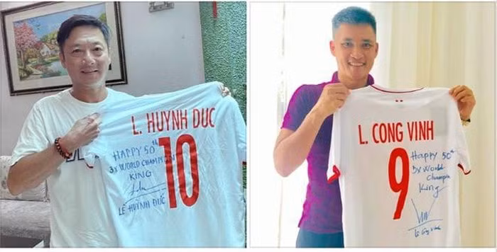 Bộ đôi huyền thoại Việt Nam tặng quà 