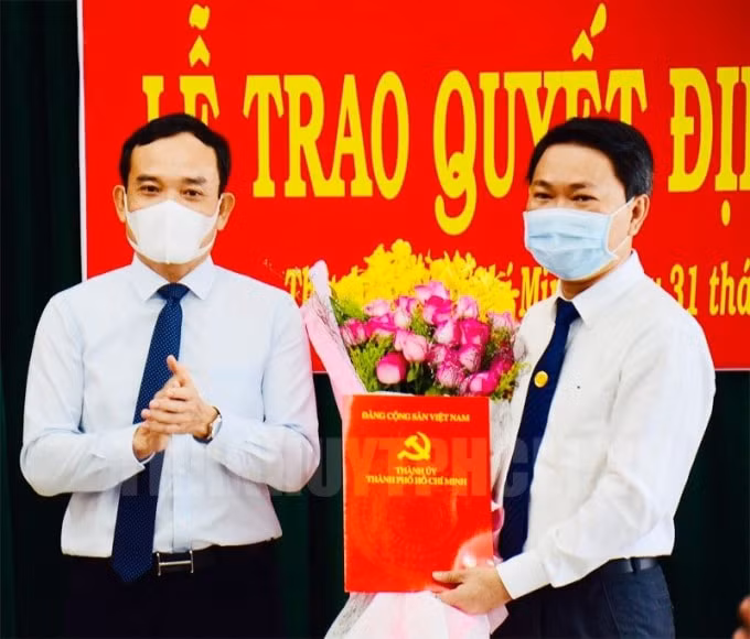 Tân Bí thư huyện Bình Chánh Trần Hoàng Quân