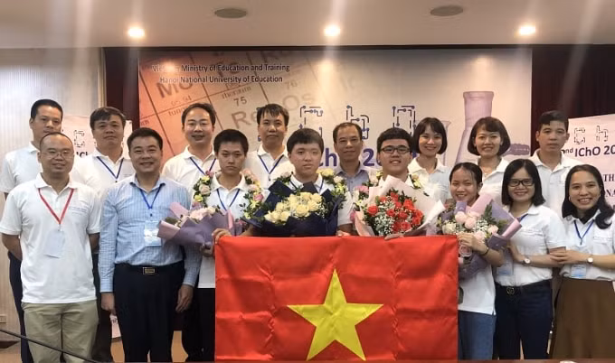 Thành tích đạt 4/4 Huy chương Vàng olympic Hóa Học là tốt nhất từ trước đến nay (ảnh TL).