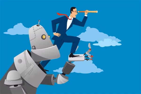AI là để phục vụ con người chứ không thể thay thế con người. Ảnh: techtalk