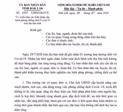 Công văn số 6592/UBND-KGVX