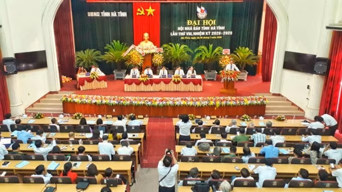 Toàn cảnh đại hội Hội Nhà báo tỉnh Hà Tĩnh nhiệm kỳ 2020 - 2025