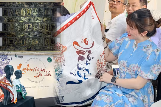 Đưa tác phẩm nghệ thuật “Nghìn xưa lưu dấu” vào sản phẩm thời trang đương đại 