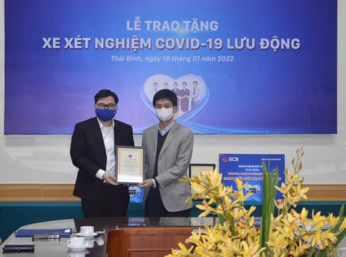 scb tiep tuc chuoi hoat dong trao tang xe xet nghiem luu dong tai thai binh va thanh hoa hinh 3