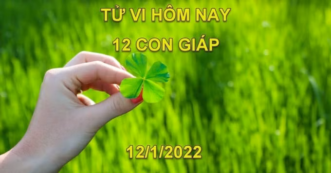 tu vi hom nay 12 1 2022 thu 4 ngay 10 12 am lich cua 12 con giap hinh 1