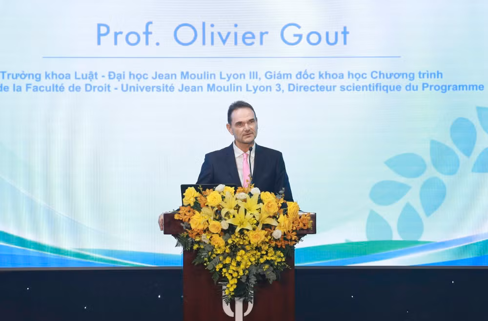 GS. Olivier Gout, Trưởng khoa Luật, Đại học Jean Moulin Lyon 3. (Ảnh: BTC)