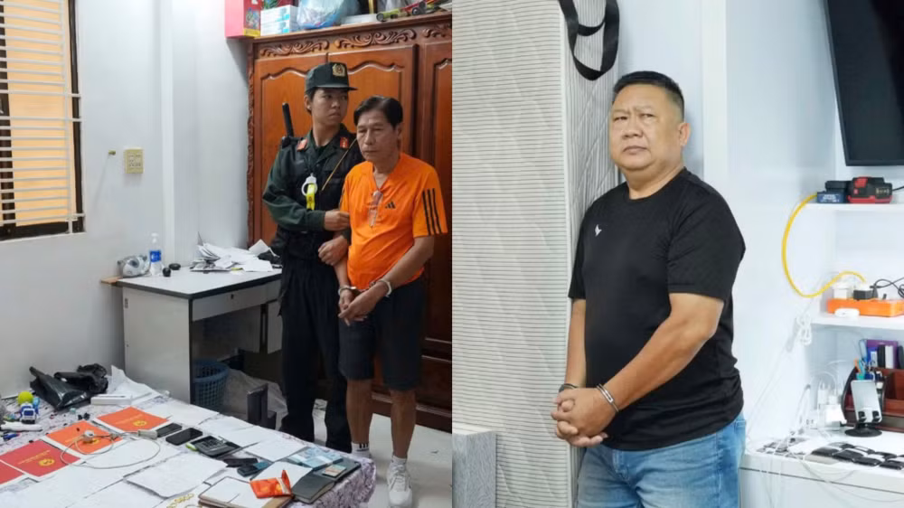 Công an TP Cần Thơ bắt giữ các đối tượng tham gia đường dây đánh bạc (Ảnh: CACC)