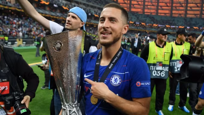 Eden Hazard để lại dấu ấn ở trận chung kết với hai bàn thắng. Ảnh: Getty
