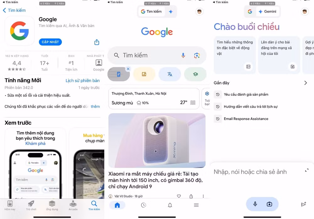 google ra mat ung dung gemini doc lap cho nguoi dung iphone tai viet nam hinh 3