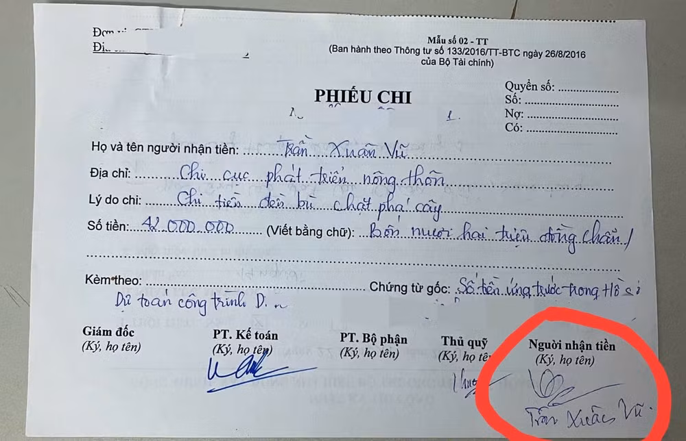 lum xum chuyen chi cuc phat trien nong thon quang binh tam ung tien cua nha thau de thuc hien gpmb hinh 1