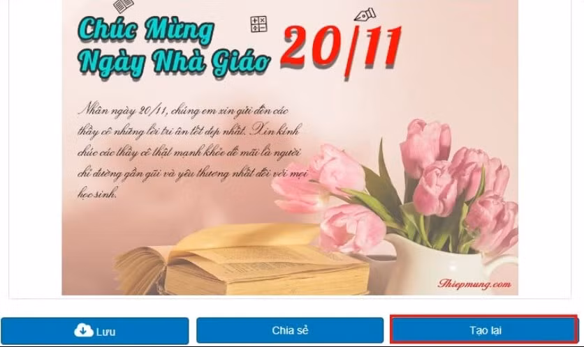 huong dan tao thiep 20 11 online xu huong tri an thay co trong thoi dai so hinh 9