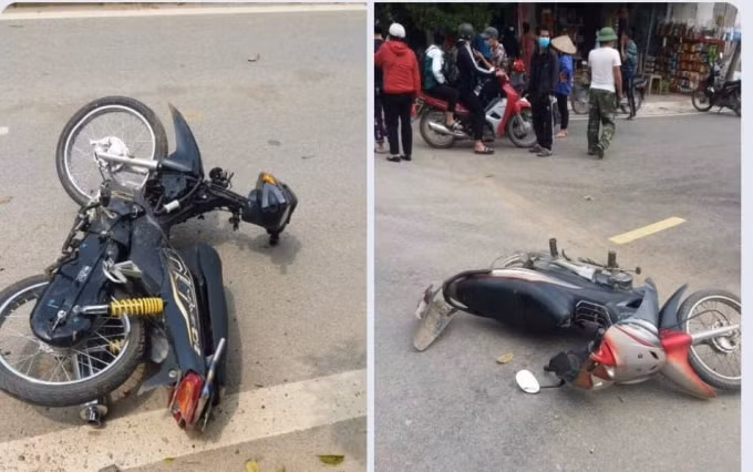 di chuyen tu ngo ra duong 2 xe may va cham 1 nguoi tu vong hinh 1