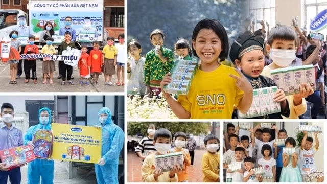 Vinamilk thực hiện nhiều chương trình hướng đến trẻ em như Quỹ sữa Vươn cao Việt Nam, chăm sóc dinh dưỡng trẻ em trong đại dịch…