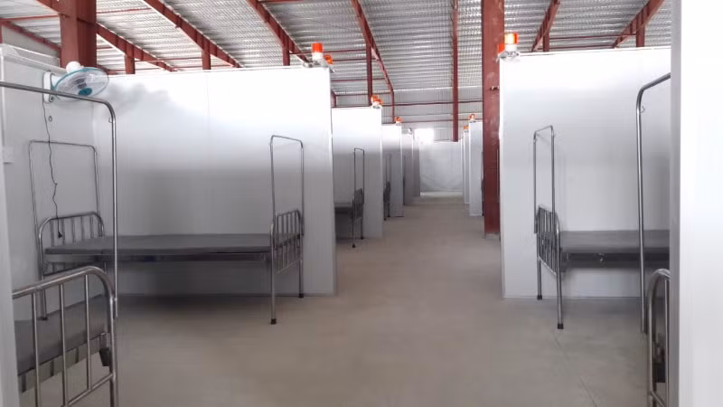 Hinh ảnh khu vực giường bệnh phục vụ các bệnh nhân. Ảnh: cand