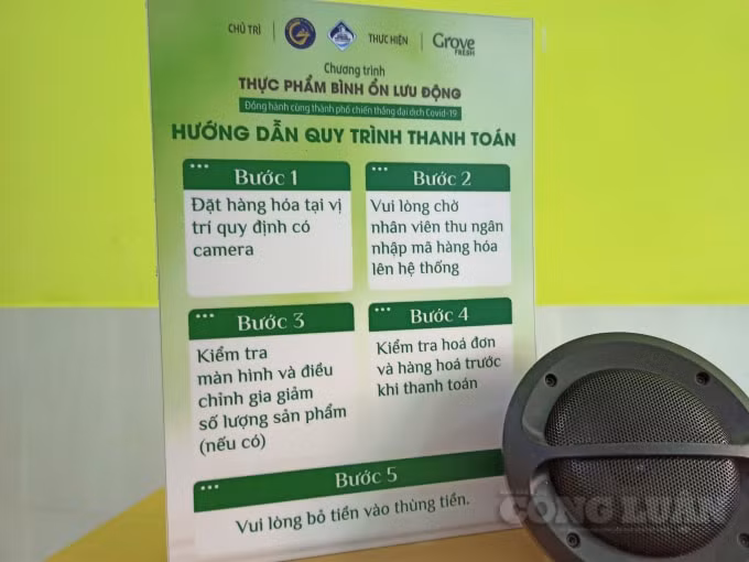 Bảng hướng dẫn quy trình thanh toán