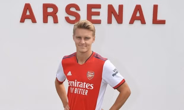 Tân Binh Martin Odegaard chính thức trở thành người của Arsenal. Ảnh: internet