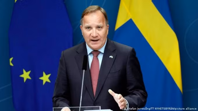 Thủ tướng Thụy Điển Stefan Lofven cho biết ông sẽ rời nhiệm sở vào tháng 11. Ảnh: PA